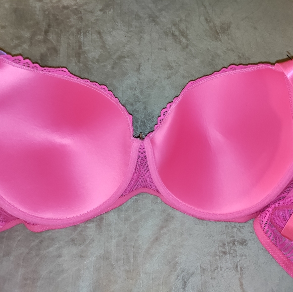 🆕 XOXO | Everyday Sexy Hot Pink Bra Size 42D Womens Pink Bra - Picture 8 of 14